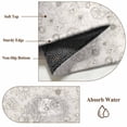 thumbnail image 6 of Botanical Flowers Round Area Rug 7Ft Washable Circle Rugs for Dorm Laundry Room, Country Chic Retro Floral Leaves Plants Non-Slip Carpet Floor Mats Indoor Outdoor Carpet Runner Aesthetic Home Decor, 6 of 8
