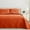 Burnt Orange, variant on Exclusivo Mezcla Ultrasonic King Size Quilt Set White, 3 Pieces Lightweight Bedspread Leaf Pattern Bed Cover Soft Microfiber Coverlet Bedding Set for All Seasons