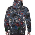 thumbnail image 6 of Lsque The Binding of Isaac Pattern Casual Men's Hoodie,Hooded Sweatshirt with Kangaroo Pocket,Pullover Hoodie-3X-Large, 6 of 8