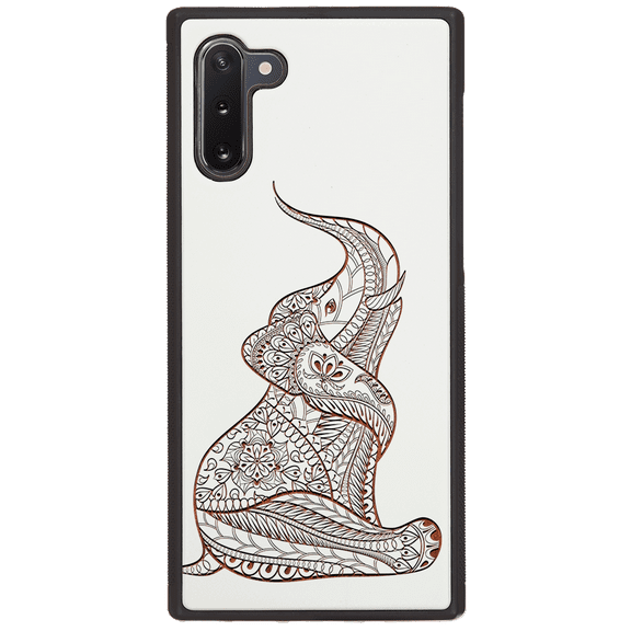 Baby Elephant - Engraved Phone Model: Samsung Note 10, Color: White