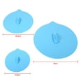 thumbnail image 3 of Tebru Silicone Cup Lid,Set of 3pcs Unique Steam Ship Design Silicone Seal Cover Pot Mug Cup Lid Kitchen Gadgets Blue, Silicone Lid Set, 3 of 8