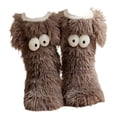thumbnail image 4 of lionlar Thickened Slipper Socks Cozy Home Socks Stocking Cartoon for Living Room Bedroom Grey, 4 of 9