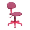thumbnail image 1 of Chaise de travail pivotante en tissu rose, 1 of 9