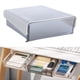 thumbnail image 3 of Organizador de caja de almacenamiento oculta debajo de la mesa para maquillaje de oficina y papelería negro grande, 3 of 8