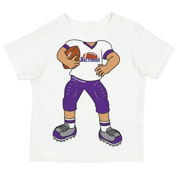 Future Tailgater Heads Up! Football Player Infant Toddler Youth T-Shirt for Baltimore Fans