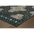 thumbnail image 2 of Addison Heights Harlee Quatrefoil Grey/Navy Indoor-Outdoor Rug, 2 of 2