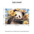 thumbnail image 2 of Placemats Set of 4 / 6, Clear Sky cute Sunflower Panda Placemats for Dining Table Indoor/Outdoors Heat Resistant Washable Placemats 18" x 12", 2 of 8