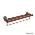 thumbnail image 4 of Allied Brass  Dottingham Collection Clear IPE Ironwood 22-inch Shelf with Gallery Rail and Towel Bar, 4 of 5
