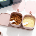 thumbnail image 4 of 3 Pack Sugar Bowls Set with Spoons and Lids - High Capacity Spices and Seasonings Containers - Glass Spice Jar Seasoning Box for Home Kitchen Coffee Bar, 4 of 5
