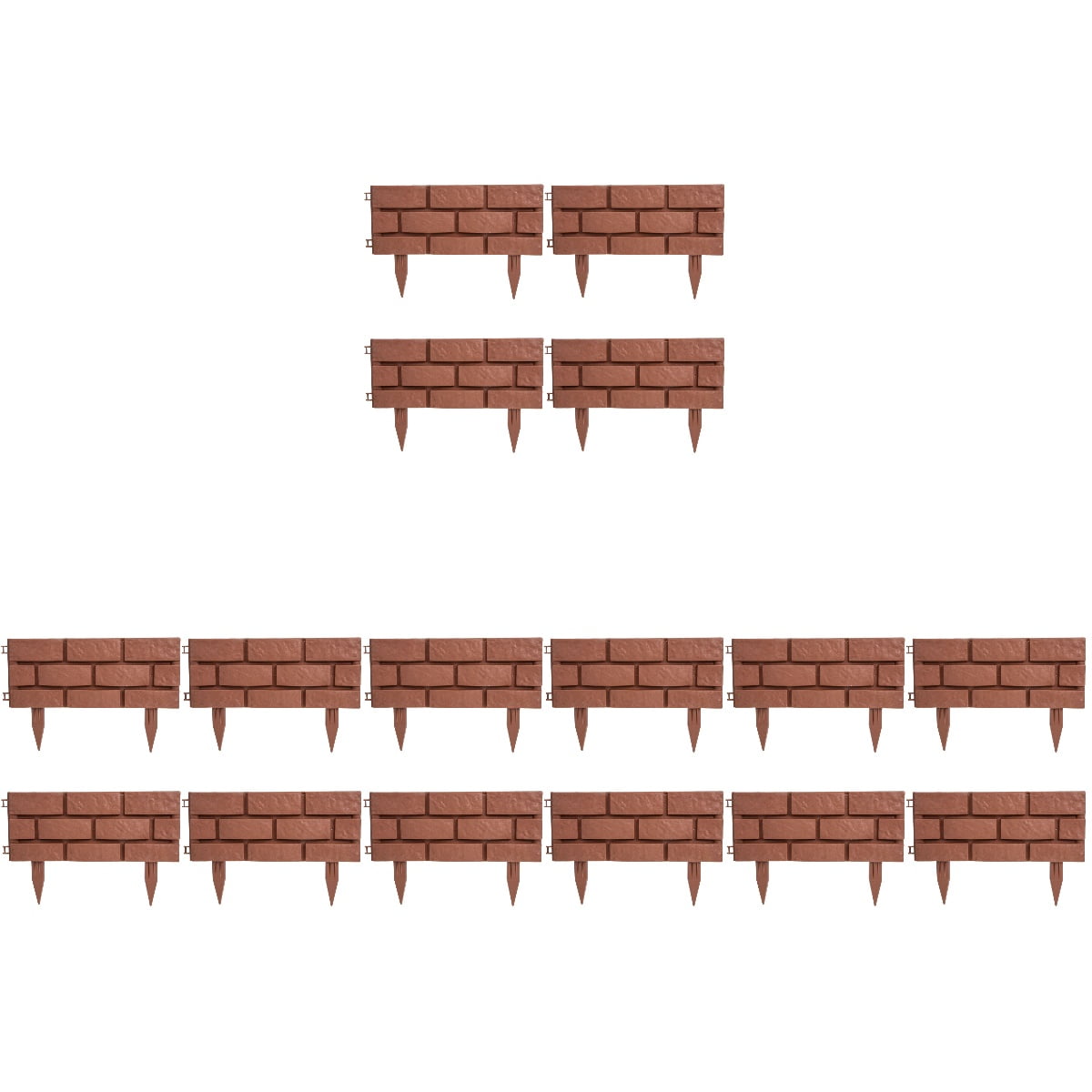 unbranded 16 pcs  Plastic European Style Fences Garden Decorative Fence Garden Decorations