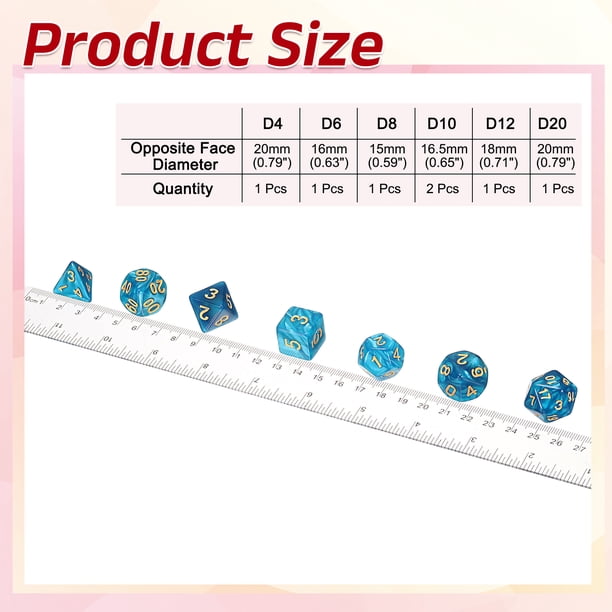 Couleurs dés polyédriques RPG Donjons et Dragons logo personnalisé jeux de société dés RPG MTG jeu de table dés avec dés - 2026 Dice, résine acrylique Dice price