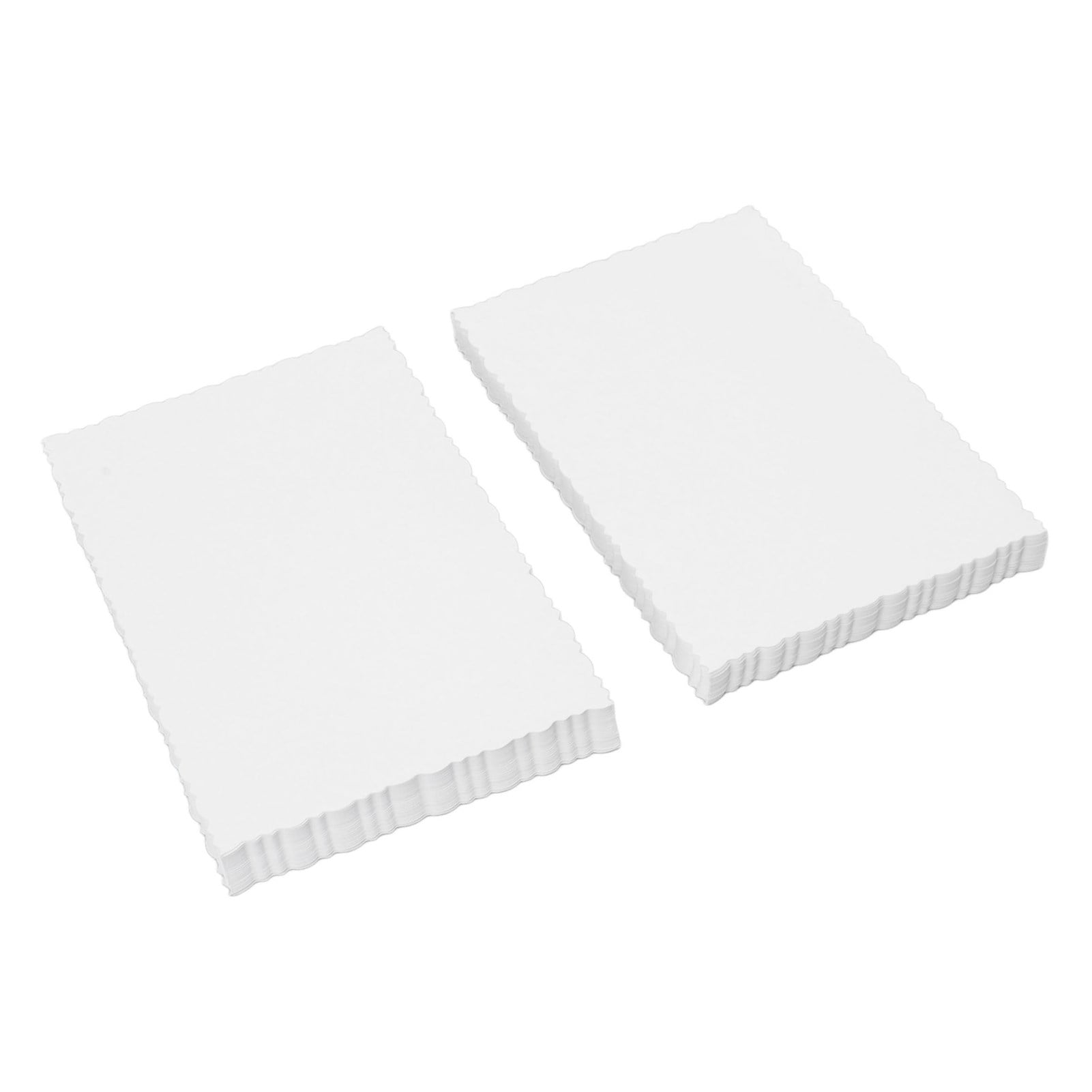 Papier Cartonné Blanc, 100 Pcs Dureté Modérée Épaisseur Lacet Design Papier Cartonné Blanc pour Cartes de Rapport d'Affaires