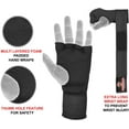 thumbnail image 3 of FIGHTSENSE Padded Gel Inner Boxing Gloves for Men and Women with Long Elasticated Hand Wraps for Punching, Boxing, MMA, Muay Thai, Kickboxing and Martial Arts Training (Pair), 3 of 5