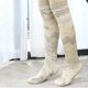 thumbnail image 5 of Mujeres Invierno Punto Grueso Para Botas Extra Largas Calcetines Navidad Alce Patrones De Copo De Nieve Suave Acogedor Cálido Sobre La Rodilla Medias Altas Muslo Calentadores De Pi, 5 of 5