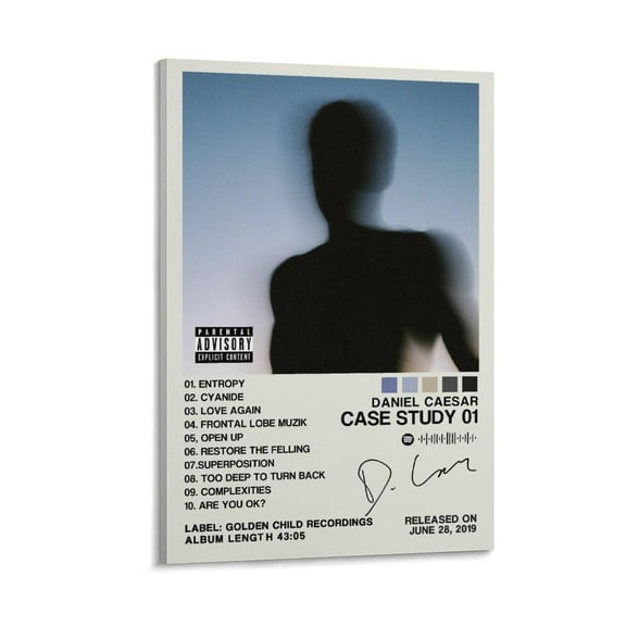 Music Posters Daniel Caesar Poster Poster Prints Canvas Wall Art for Trendy Dorm Room Decor Aesthetic Gift