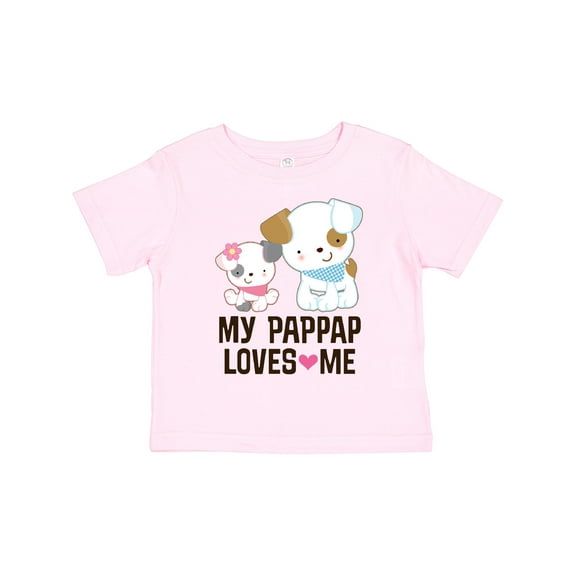 Inktastic My Pap Pap Loves Me Granddaughter Girls Toddler T-Shirt