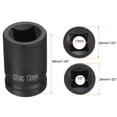 thumbnail image 2 of 2pcs Socket Cuadrado de 4 Puntos 1/2" Drive 13mm Métrico CR-MO Socket de Impacto, 2 of 7