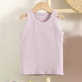 thumbnail image 2 of Girls' Tanks & Camis Ribbed Tank Tops for Toddler Girls Solid Cotton Tanks Undershirts Casual Summer Crew Neck Sleeveless Tees Shirts Running Yoga Athletic Tank Tops New Purples 10T, 2 of 5