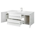 thumbnail image 5 of Cutler Kitchen and Bath Milano 48" Wood/Cultured Marble Bathroom Vanity in Black, 5 of 7