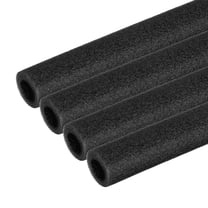 Uxcell Pipe Insulation Foam Tube, Pool Noodles Foam Tubing Covers for Swimming Pool Handle Heat Preservation Protective Black 3/8" (10mm) ID x 3.3FT x 13/16" OD