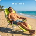thumbnail image 3 of Ostrich The Deluxe 3N1 Lightweight Outdoor Beach Lounge Chair with Footrest, Lime Green, 3 of 10