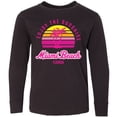 thumbnail image 3 of Inktastic Summer Enjoy the Sunshine Miami Beach Florida in Pink Long Sleeve Youth T-Shirt, 3 of 5