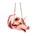 thumbnail image 2 of sunsanly Halloween Pendant Realistic Creepy Hanging Rat Pig Head Spider Bat Decoration Haunted House Prop for Halloween Party, 2 of 8
