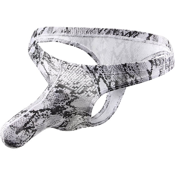 Ropa Interior de Tanga Para Hombre Moda Casual Cómodo Transpirable Impreso Bragas de Cintura Media Baja Odeerbi ODB143330