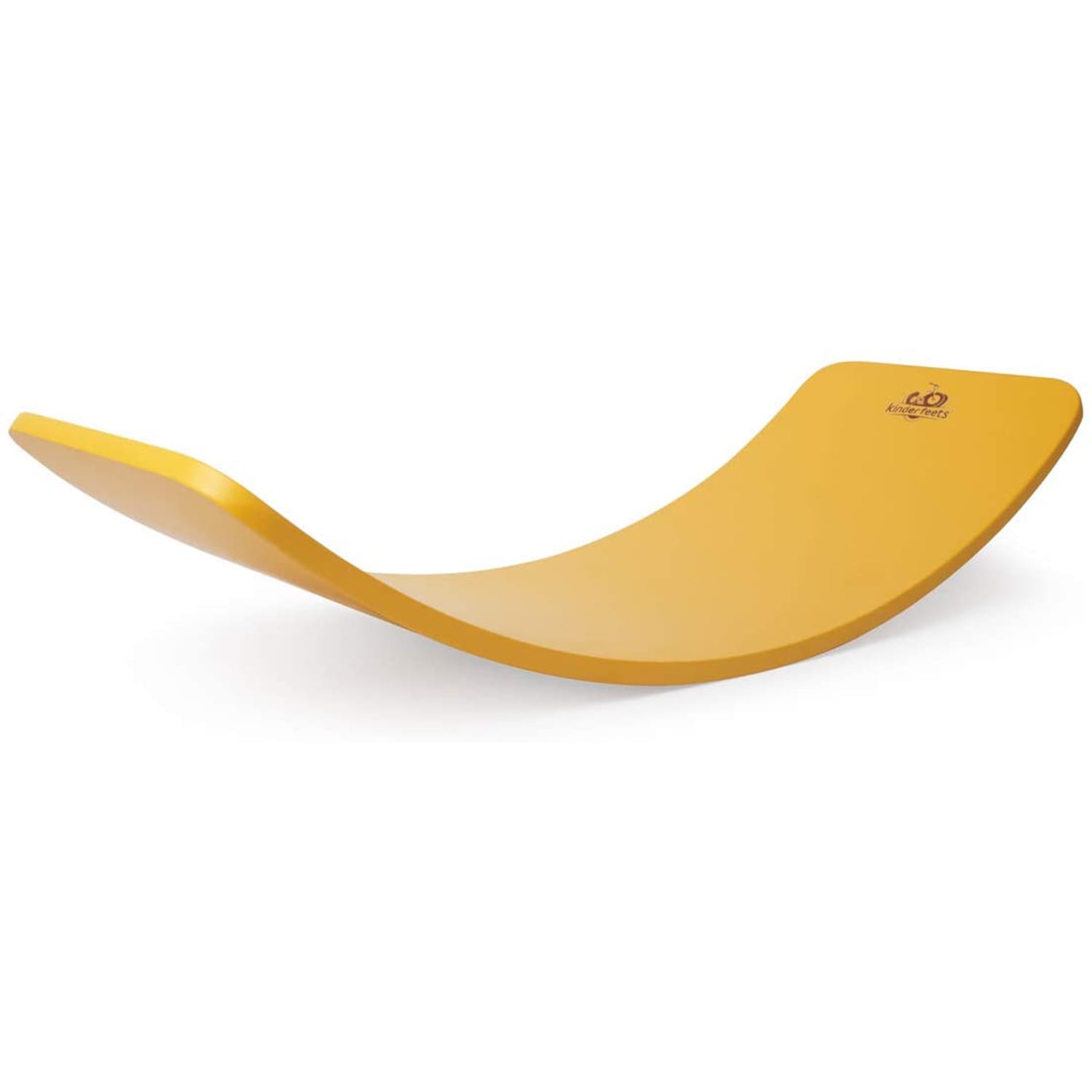 Kinderfeets Original Kinderboard Versatile Waldorf Wood Balance Board, Yellow