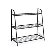 3-Tier Metal Plant Stand, Indoor Outdoor Shelf for Plants, Flowers, Shoes - Space Saving Display Rack