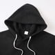 thumbnail image 5 of Dolkfu sudaderas de forro polar para hombres, sudadera sólida con cordón, casual, suelta, camisetas de pullover para hombres XL, 5 of 9