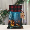 thumbnail image 5 of Rocae Spooky Halloween Print Christmas Drawstring Linen Gift Bag with Drawstrings Treat Bag Goody Present Bags for Christmas Party Favor, 5 of 8