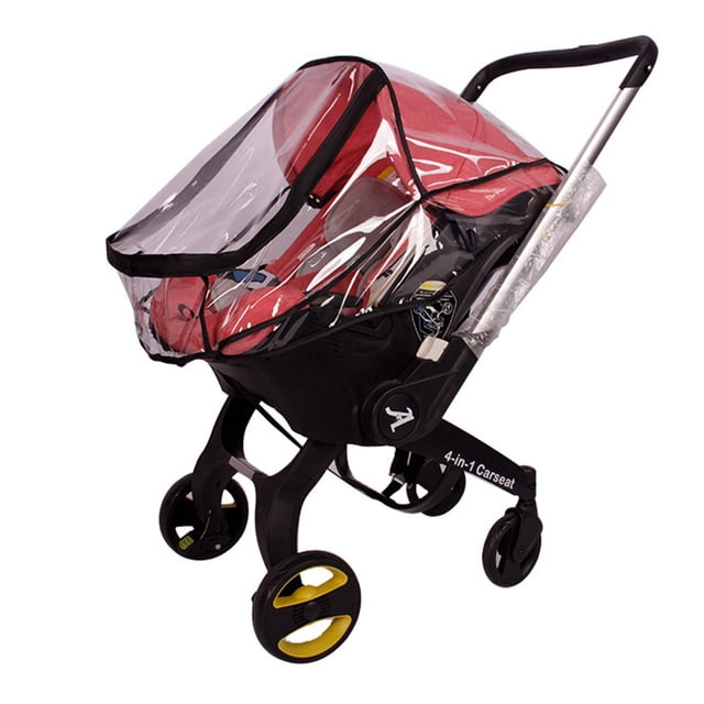 Portador De Asiento De Coche De Bebé Cubierta De Lluvia Eva Transparente Cochecito De Bebé Protector De Lluvia De Viaje Accesorio De Asiento De Coche Methold BA001096-00