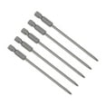 thumbnail image 5 of Unique Bargains Phillips Bits, 1/4 inch Hex Shank 100mm Length Cross 3PH0 Magnetic Screw Driver S2 Screwdriver Bit 5Pcs, 5 of 5