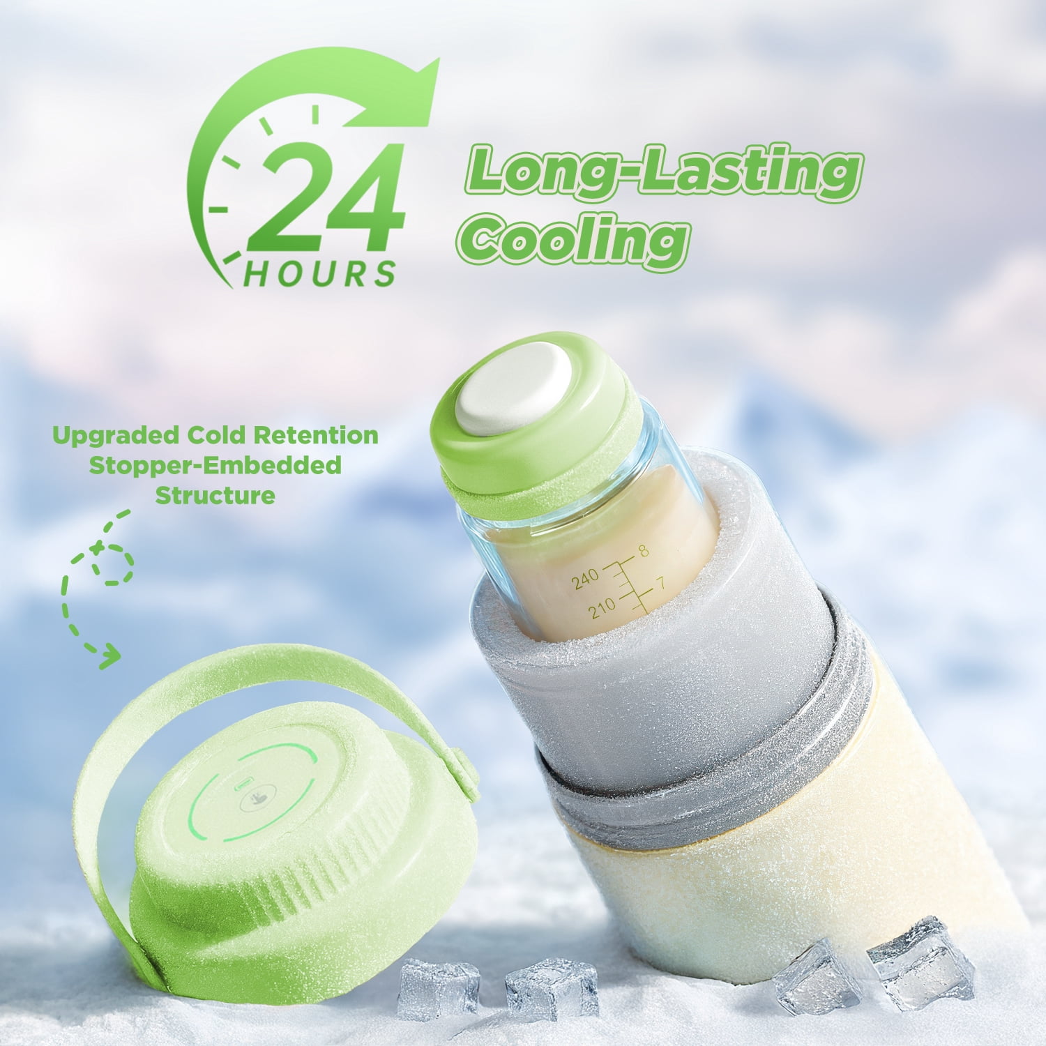 Flooyes Breast Milk Cooler Green