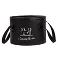 thumbnail image 1 of Collapsible Bucket Foot Bath Bucket Water Container Collapsible Sink for Outdoor 20L Black, 1 of 8