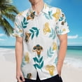 thumbnail image 5 of High Quality Hawaiian Shirts for Men Short Sleeve Aloha Beach Shirt Floral Summer Casual Button Down Shirts Blouses 9245ZR, 5 of 7