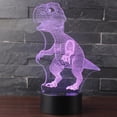 thumbnail image 2 of MYKOMI Doremy 3D Illusion LED Night Light Table Desk Lamp 7 Colors Gradual Changing Touch with USB Cable for Home Decoration or Children’s Gifts (Dinosaur), 2 of 7