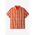thumbnail image 5 of KingSize Men's Big & Tall Plaid Wrinkle-Resistant Short Sleeve Button Down, 5 of 6
