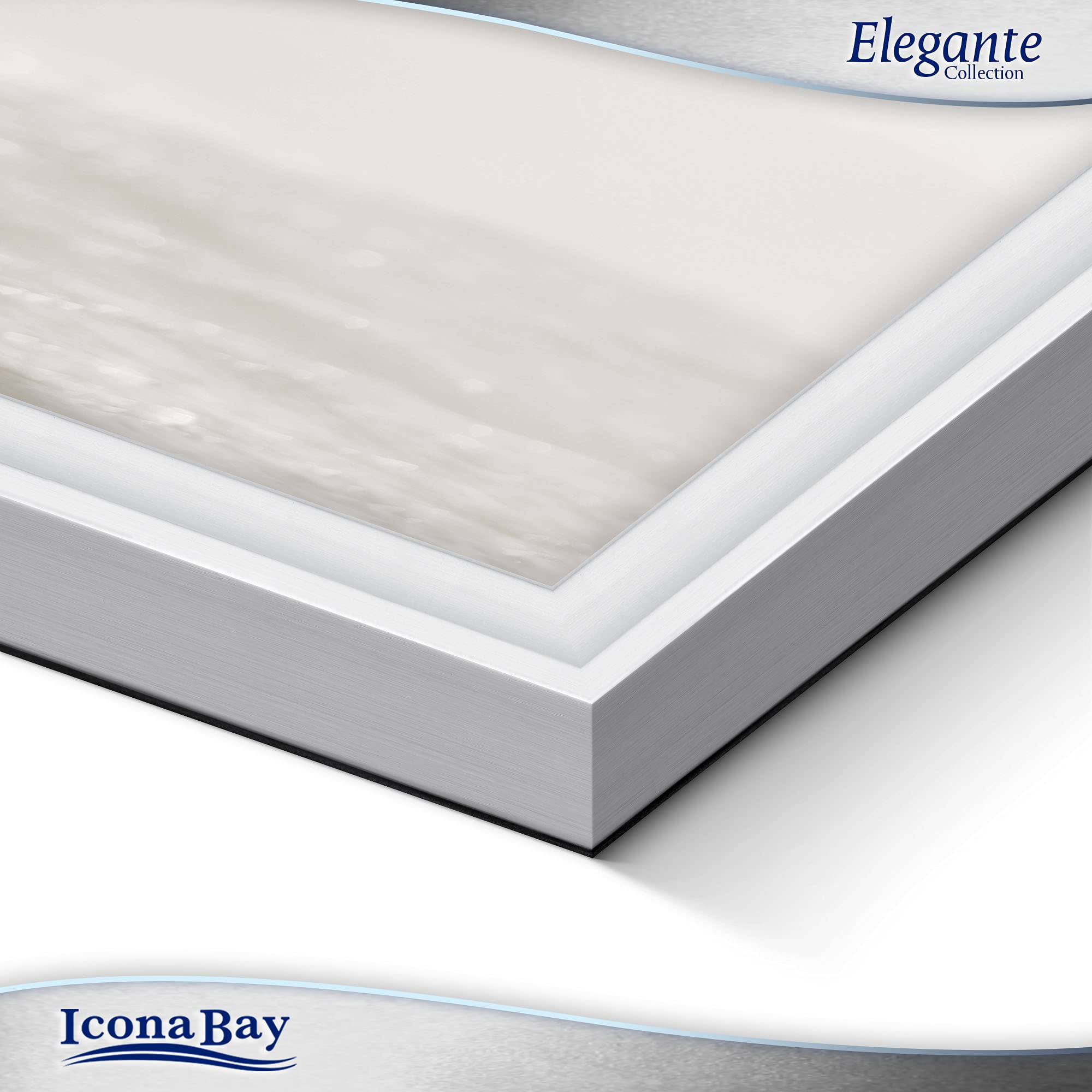 Icona Bay 11x14 写真フレーム (シルバー, 3パック) バロックスタイルフォトフレーム 11 x 14インチ 壁掛けまたはテーブルトップ、リージェンシーコレ並行輸入品 Icona Bay 11 x 14 フォトフレーム おしゃれ マット付き (シルバー、6