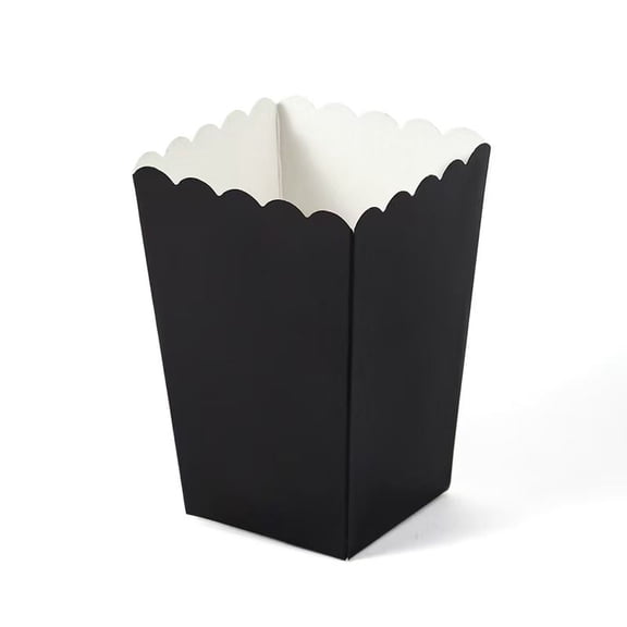 WODJR 100Pcs Popcorn Boxes Movie Night Party Supplies Popcorn Bucket Containers Snack Favor Treat Box Snack Favor Boxe Dessert Bags for Movie Theater Birthday Wedding Decoration Mini Pastry Candy Box