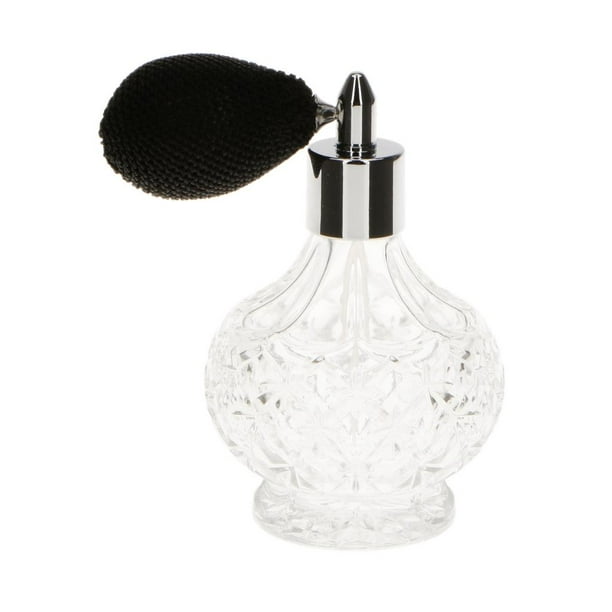 Botella de Perfume de Cristal Elegante de 100ml, atomizador en espray, recargable para dama