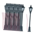 thumbnail image 1 of HILABEE 1/87 Scale Post Light DIY Accs Miniature Outdoor Lighting for Window Display 10pcs, 1 of 9
