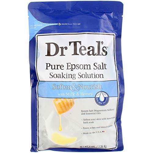 Dr. Teal's Epsom Salt Soaking Solution, Soften & Nourish with Milk and