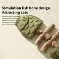 thumbnail image 2 of Wooden Creative Fish Bone Cat Toy, Natural Catnip Teeth Cleaning Stick & Dental Chew Toy for Kittens, Interactive Fishbone Shape Chew Plaything to Fix Your Cat's Dental Health, 2 of 10