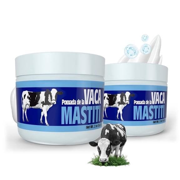 POMADA DE LA VACA MASTITI Hydrating Ointment – intensive care to help maintain healthy looking skin; ideal for skin care and esthetician supplies | 2 Oz Each | 1-Pack