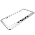 thumbnail image 3 of Buick 3D Embossed Letters on Mirror Chrome Metal License Plate Frame, 3 of 8