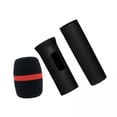 thumbnail image 1 of 2 Fundas Protectoras Para Micrófono De Mano Con Cubierta De Espuma De Esponja Para Estudio De Escenario De Fiesta, Color Negro, 1 of 8