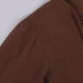 thumbnail image 3 of YUNAFFT Girls Long Sleeve V-Neck Blouse Soft Polyester Shirt Comfortable Casual Top for 4-10Y, 3 of 7