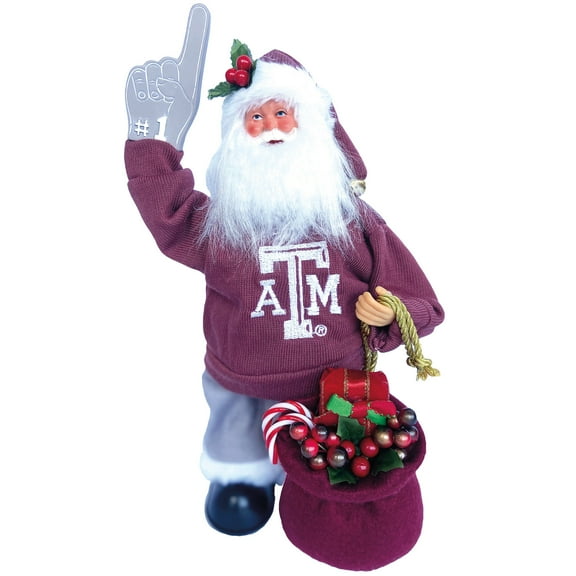 Texas A&M Aggies 12" Animated Musical Santa